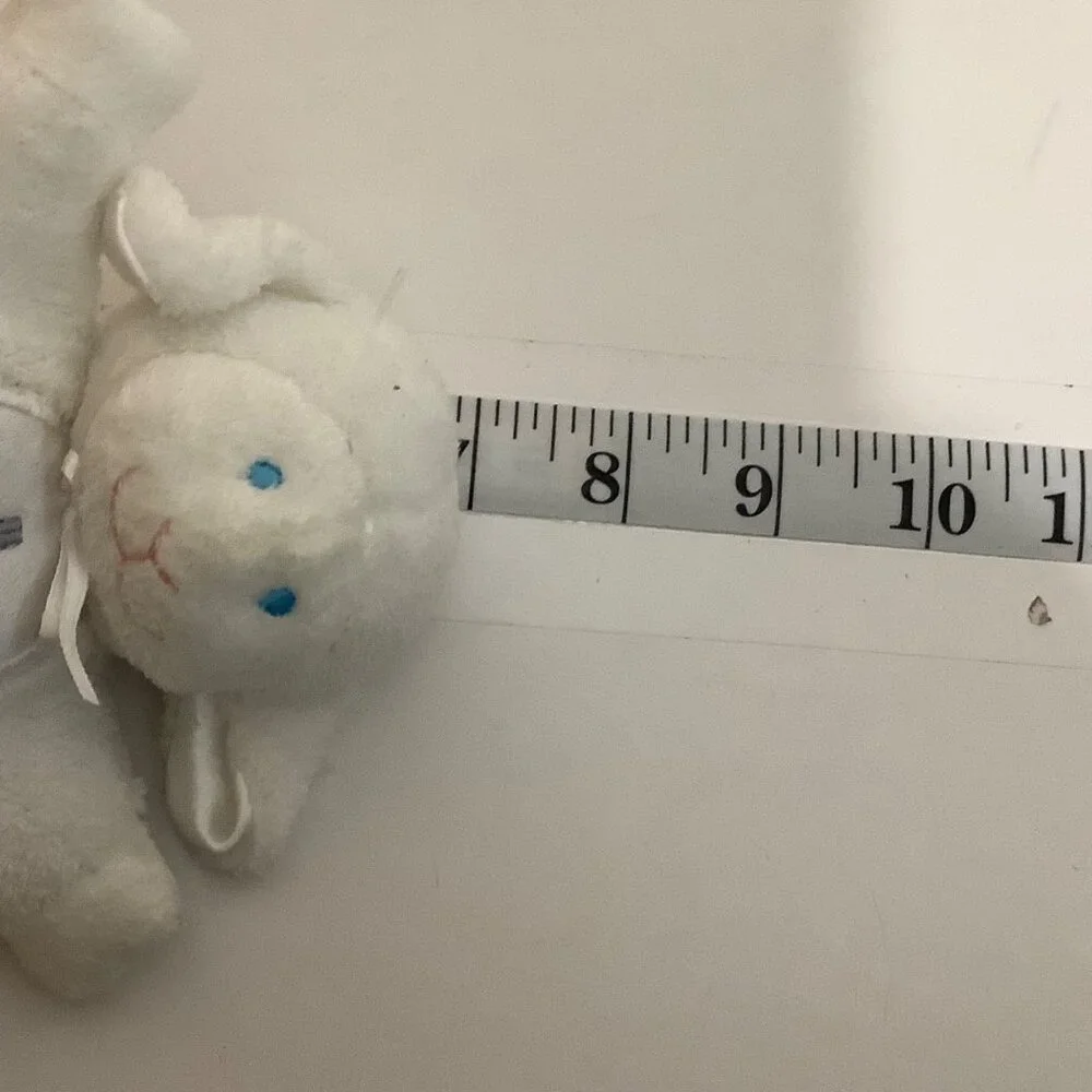 Mary Meyer Baby Lamb Plush Toy Cross‎ Embroidery White 8